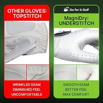 MagniDry Men’s Left-Hand Cabretta Golf Glove – 2-Pack – L – image 3