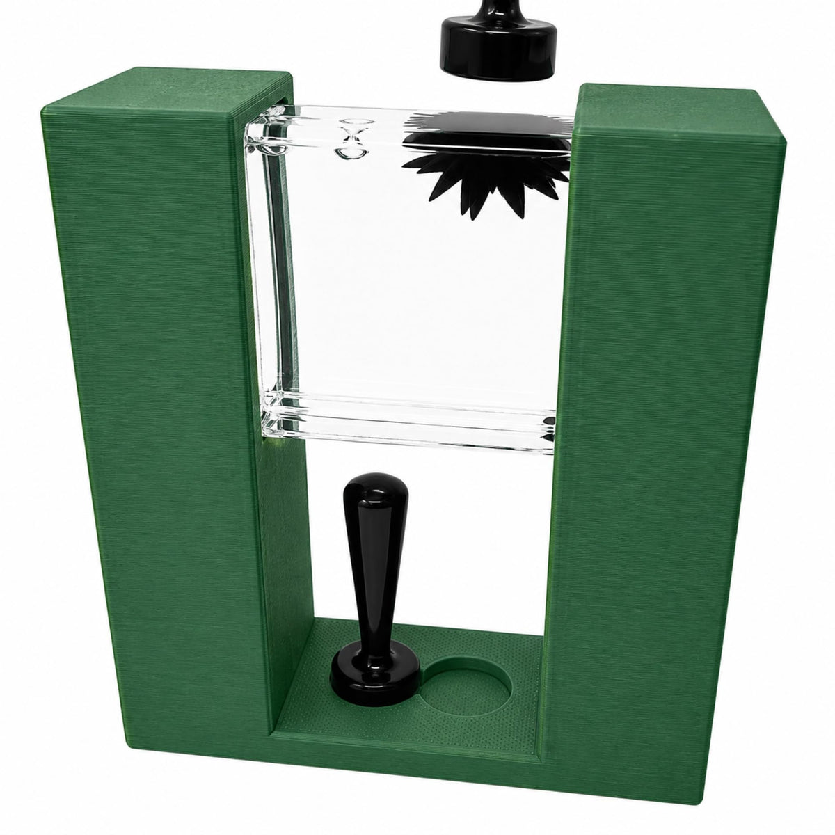 STEM Source Framed Ferrofluid Display – Vertical Green