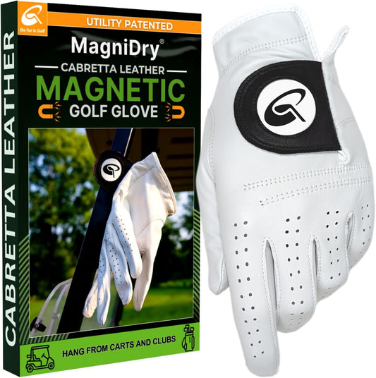 MagniDry Men’s Left-Hand Cabretta Golf Glove – Single – M