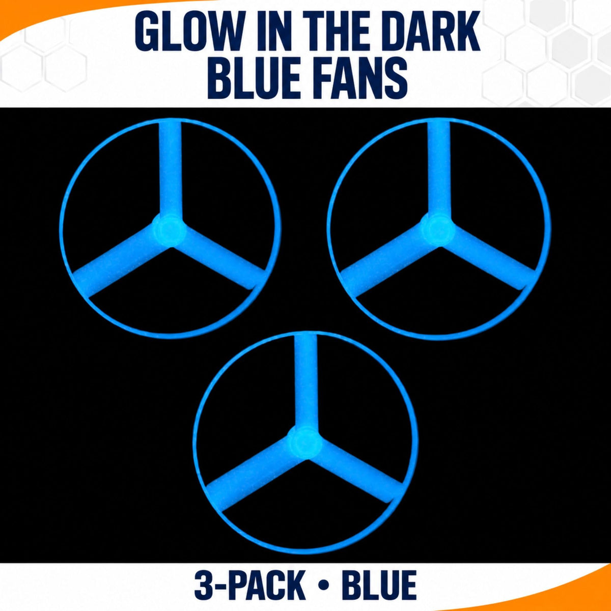 STEM Source Replacement Fans Compatible with Snap Circuits M1 – Glow Blue, 3-Pack – image 3