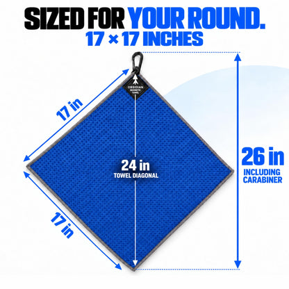 Hydro Pocket Magnetic Golf Towel – Royal Blue – image 7