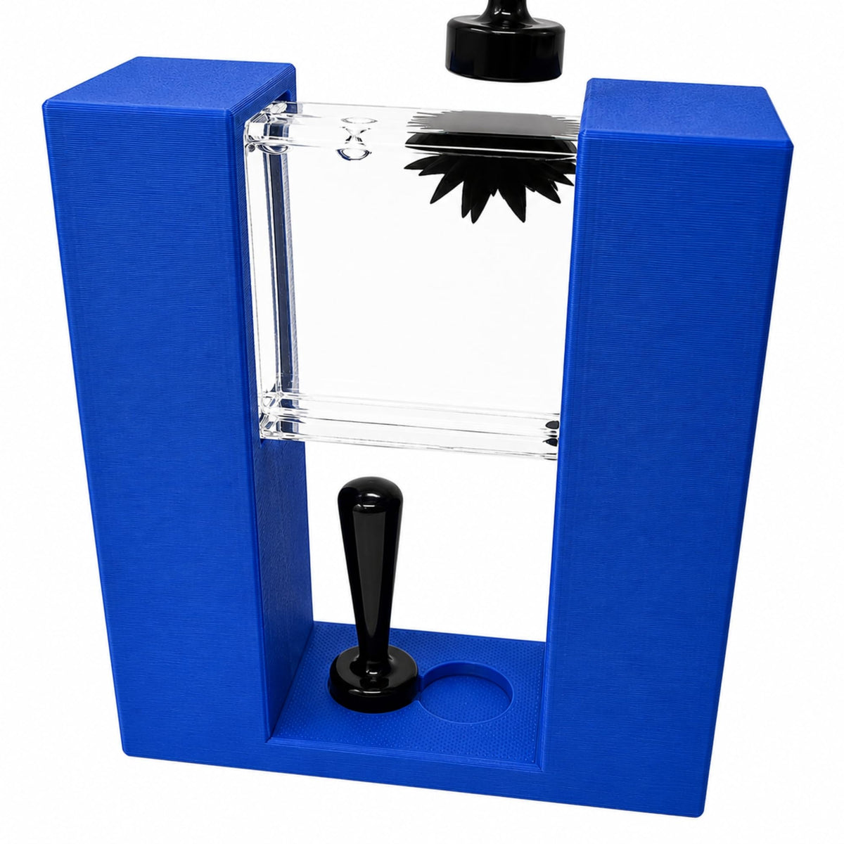 STEM Source Framed Ferrofluid Display – Vertical Blue