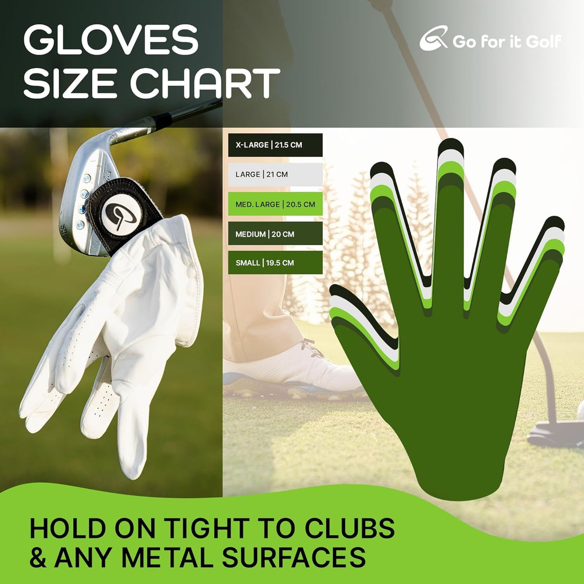 MagniDry Men’s Left-Hand Cabretta Golf Glove – 2-Pack – S – image 4