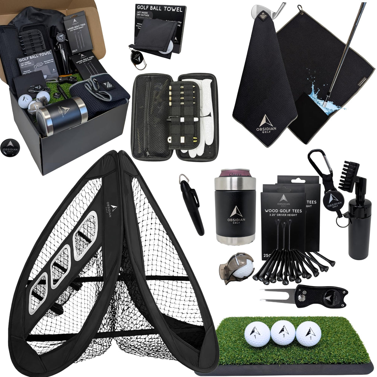 Obsidian Golf Signature Gift Box – 12-Piece Accessories Set