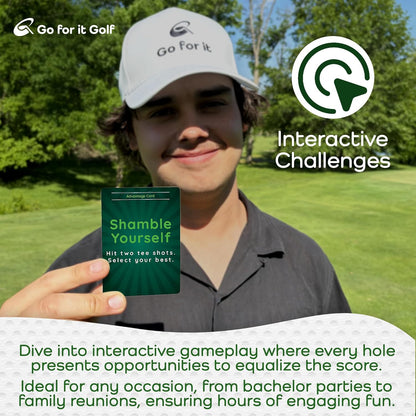 Equalizer: On-Course Golf Card Game for Adults, Interactive Fun for Every Hole, Skill-Level Equalizing Cards, Elevate Your Golf Experience, Ideal for Golfers of All Levels