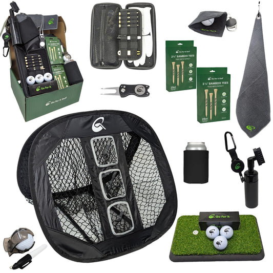 Gift Box - Ultimate Golf Kit Essentials for Men & Women, Premium Golfing Accessories, Golfer Training Tools & Gear - Signature Box (12 items)