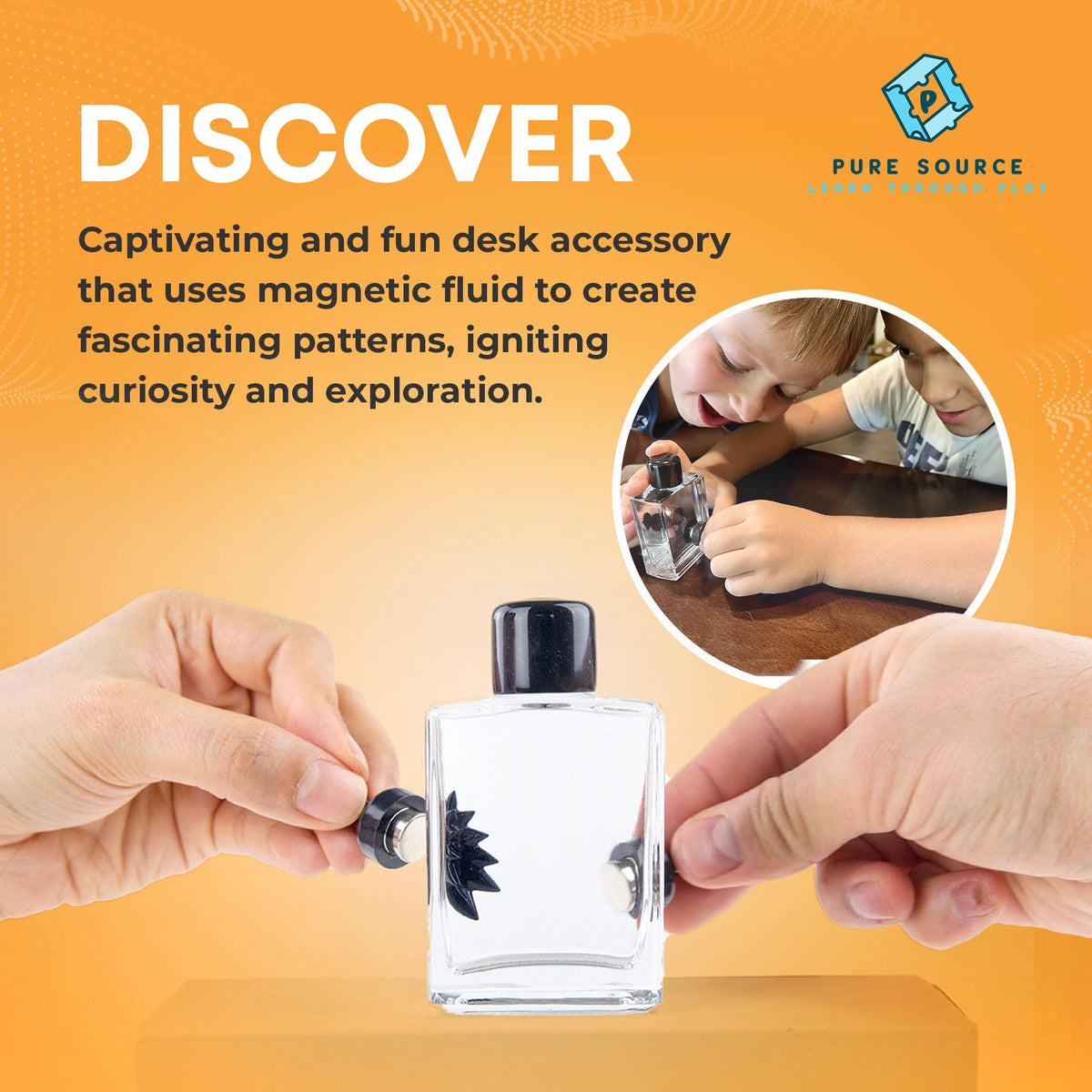 STEM Source Ferrofluid Display Bottle – Black Handles – image 3