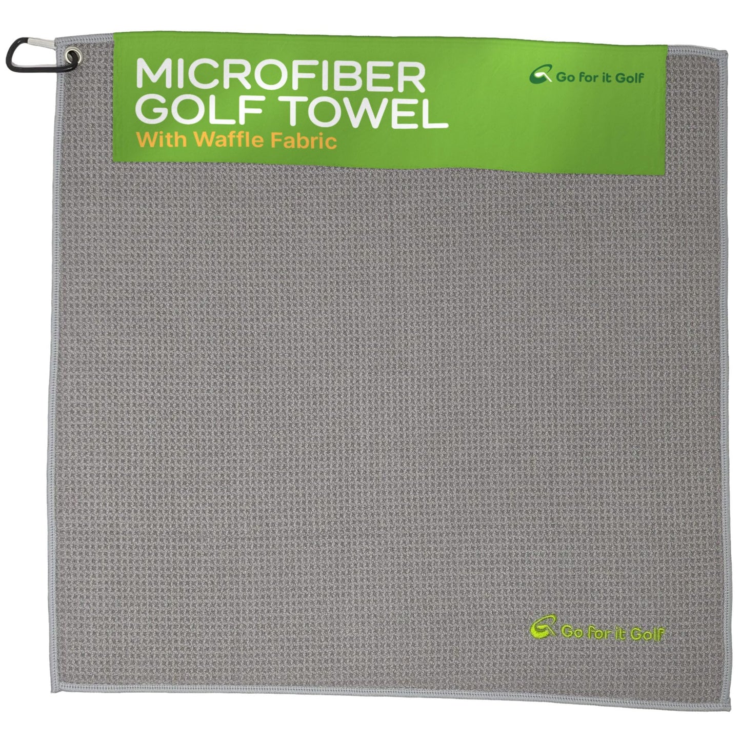 Golf Towel - Microfiber Golf Towel with Waffle Fabric, Golf Towel with Bag Clip and Performance Fabric for Golf Bag, Golf Towel for Men, Golfers Accessories, Golf Club Cleaner - 19"x19"