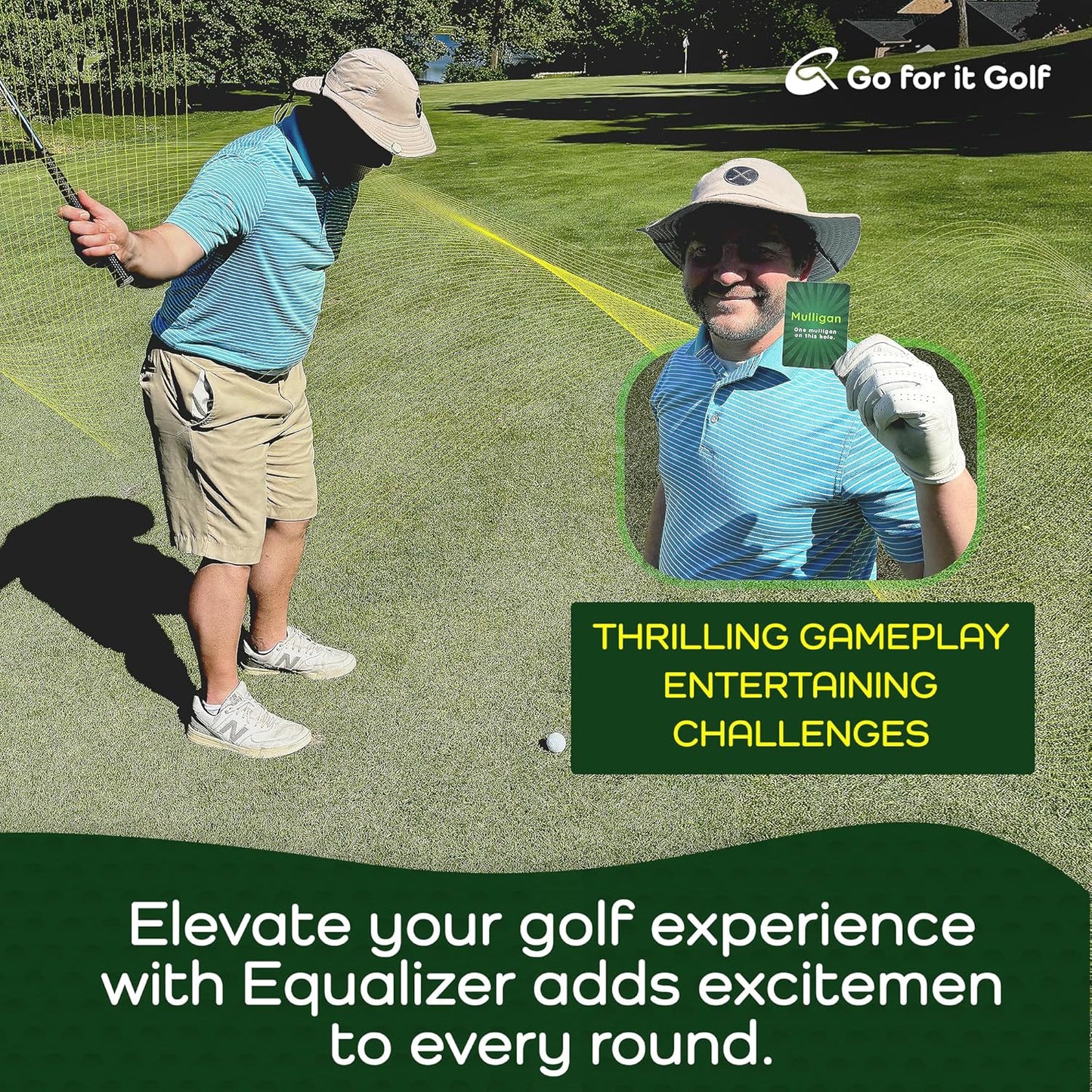 Equalizer: On-Course Golf Card Game for Adults, Interactive Fun for Every Hole, Skill-Level Equalizing Cards, Elevate Your Golf Experience, Ideal for Golfers of All Levels