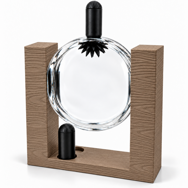 STEM Source 100ml Ferrofluid Display with 2 Magnets, Vertical Wood Color - approved main image